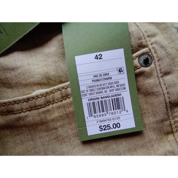 Goodfellow & Co‎ Flat  Jean Shorts Total Flex 10 1/2" Inseam Mens Size 42 Slim - Picture 8 of 10